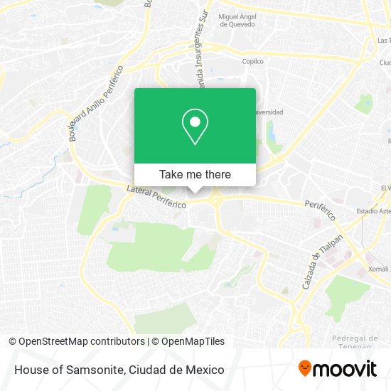 House of Samsonite map