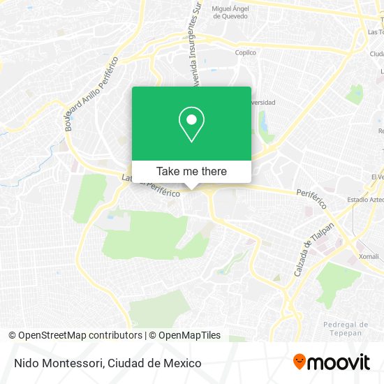 Mapa de Nido Montessori