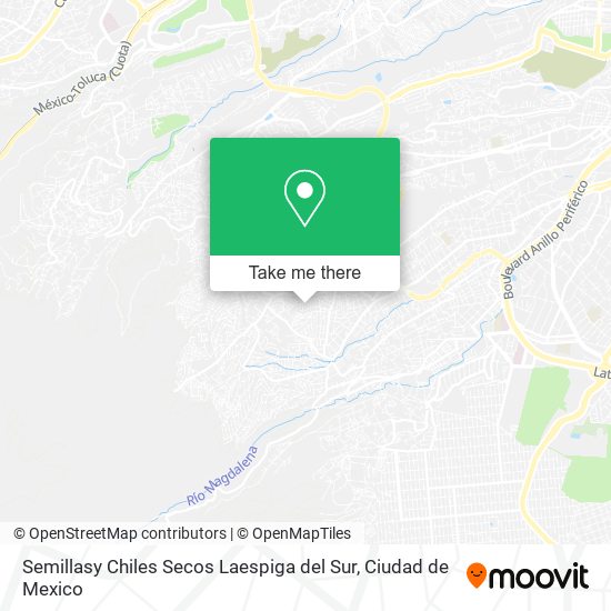 Mapa de Semillasy Chiles Secos Laespiga del Sur