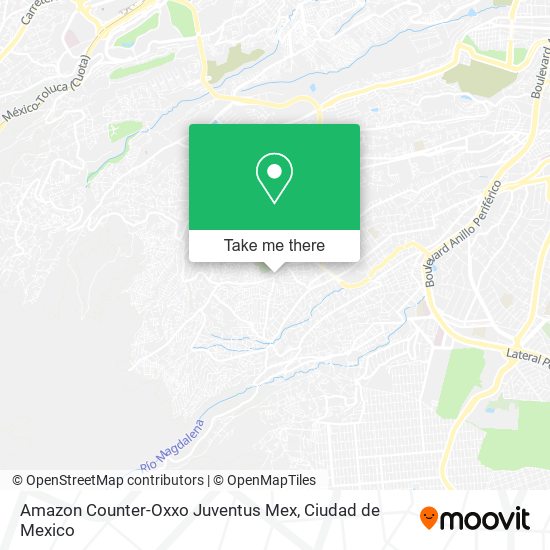 Amazon Counter-Oxxo Juventus Mex map