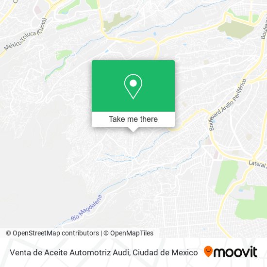 Mapa de Venta de Aceite Automotriz Audi