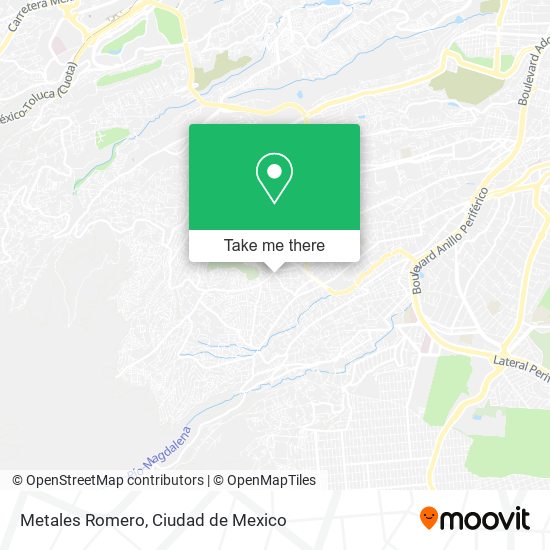 Metales Romero map