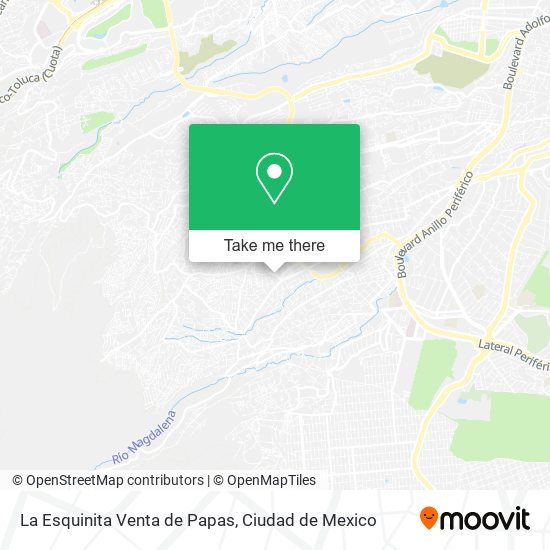 Mapa de La Esquinita Venta de Papas