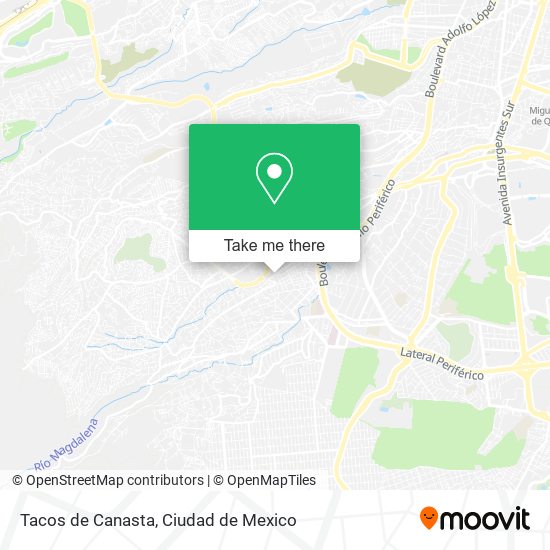 Tacos de Canasta map