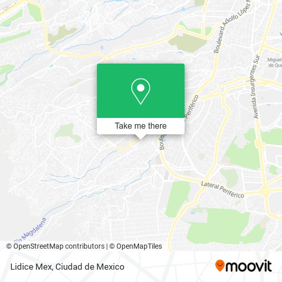 Mapa de Lidice Mex