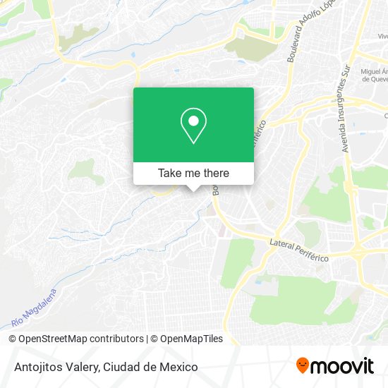 Antojitos Valery map