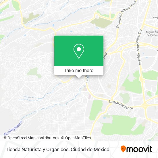 Mapa de Tienda Naturista y Orgánicos