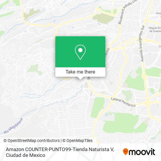 Amazon COUNTER-PUNTO99-Tienda Naturista V map