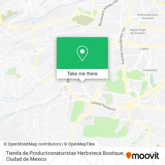 Mapa de Tienda de Productosnaturistas Herboteca Boutique