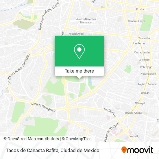 Mapa de Tacos de Canasta Rafita