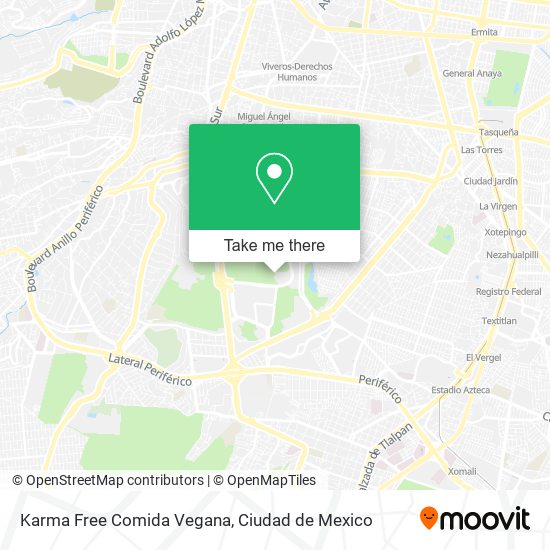 Karma Free Comida Vegana map