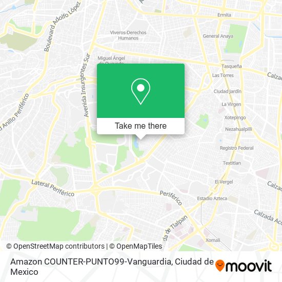 Amazon COUNTER-PUNTO99-Vanguardia map