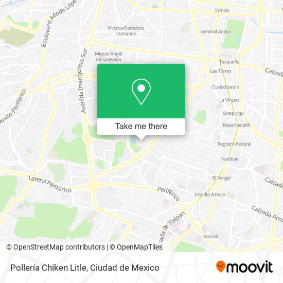 Pollería Chiken Litle map