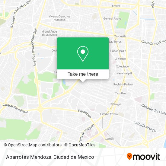 Abarrotes Mendoza map