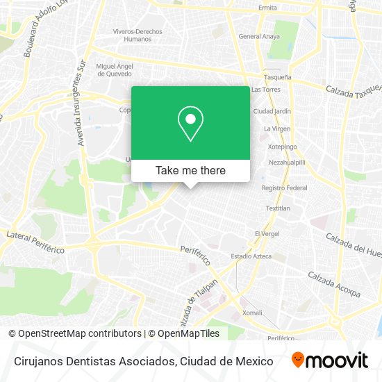 Cirujanos Dentistas Asociados map