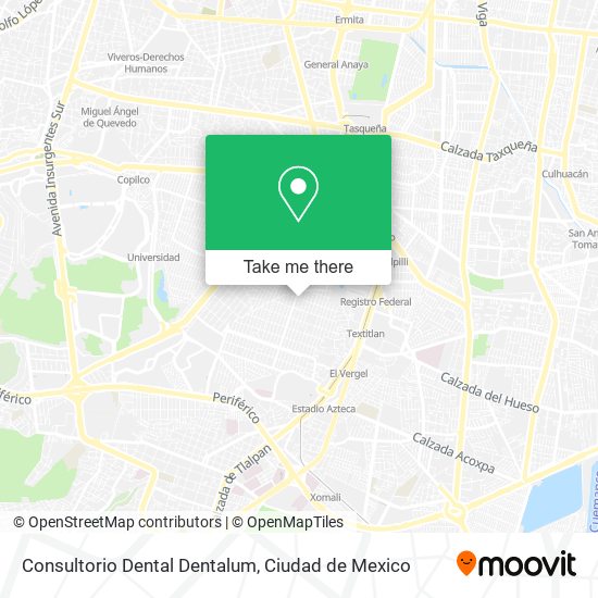 Consultorio Dental Dentalum map