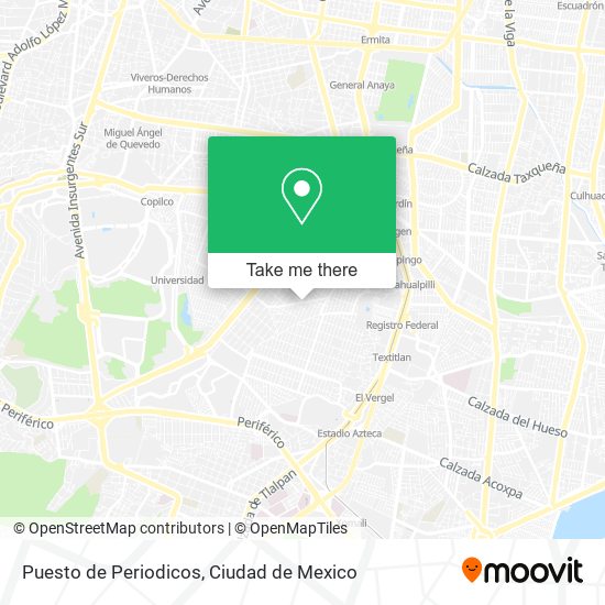 Puesto de Periodicos map