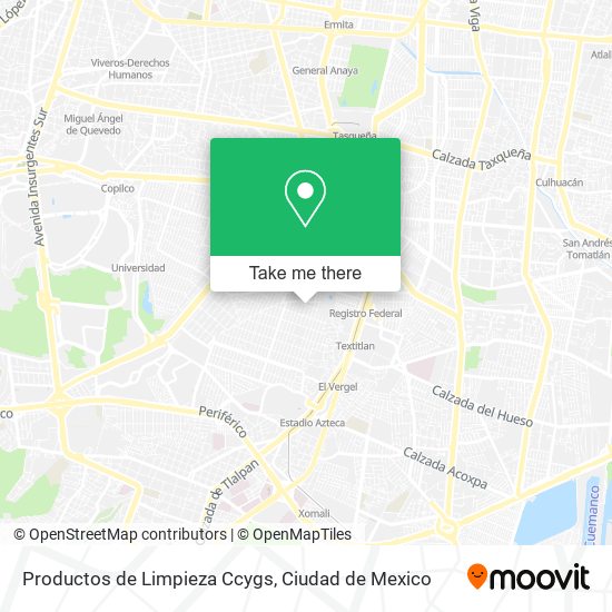 Productos de Limpieza Ccygs map