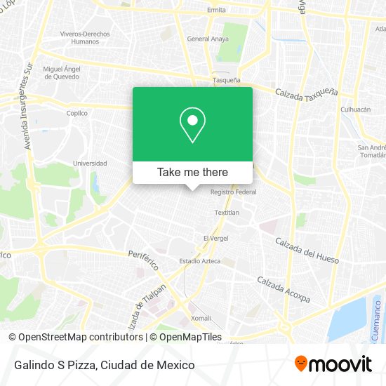 Galindo S Pizza map