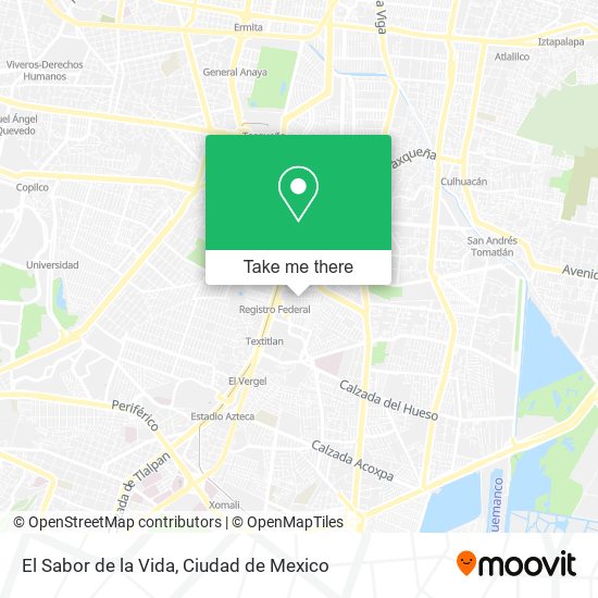 Mapa de El Sabor de la Vida