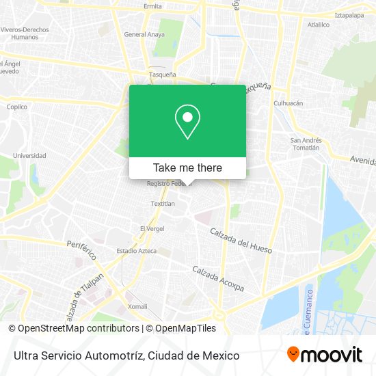 Mapa de Ultra Servicio Automotríz