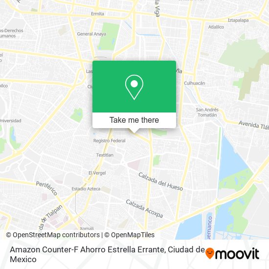 Amazon Counter-F Ahorro Estrella Errante map