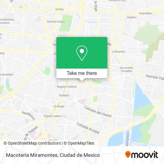 Macoteria Miramontes map