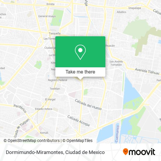 Dormimundo-Miramontes map
