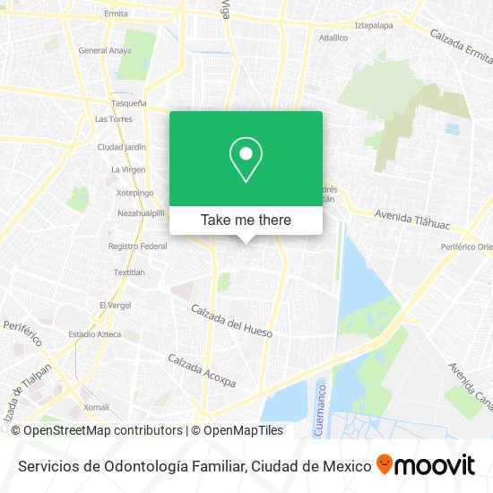 Mapa de Servicios de Odontología Familiar