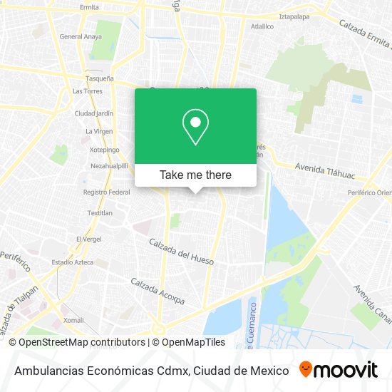 Ambulancias Económicas Cdmx map