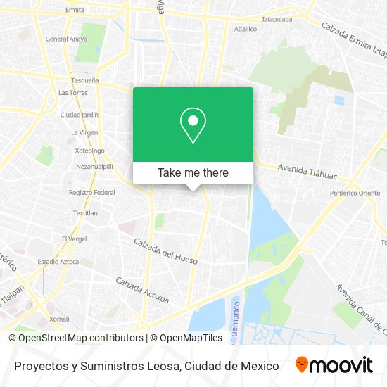 Proyectos y Suministros Leosa map