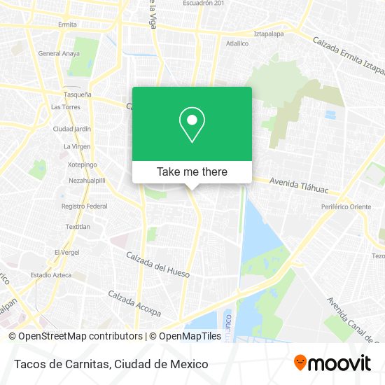 Mapa de Tacos de Carnitas