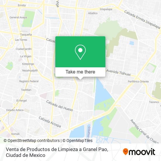 Venta de Productos de Limpieza a Granel Pao map