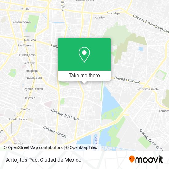 Mapa de Antojitos Pao