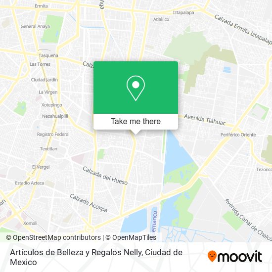 Mapa de Artículos de Belleza y Regalos Nelly