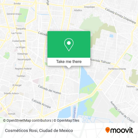 Cosméticos Rosi map