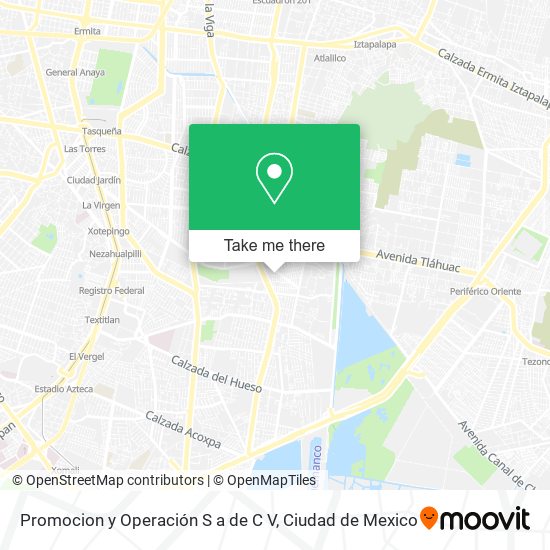 Promocion y Operación S a de C V map
