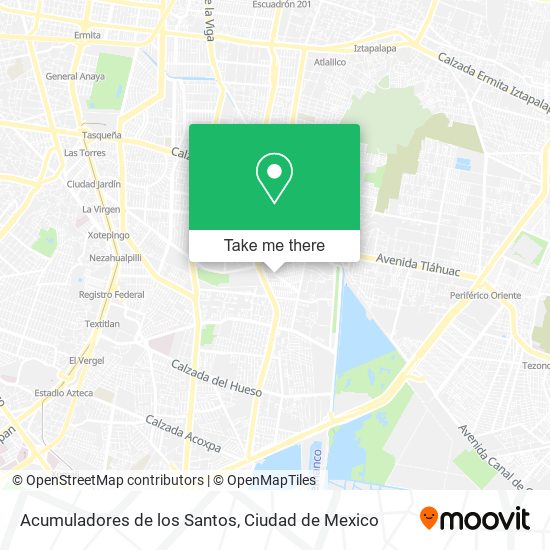 Acumuladores de los Santos map