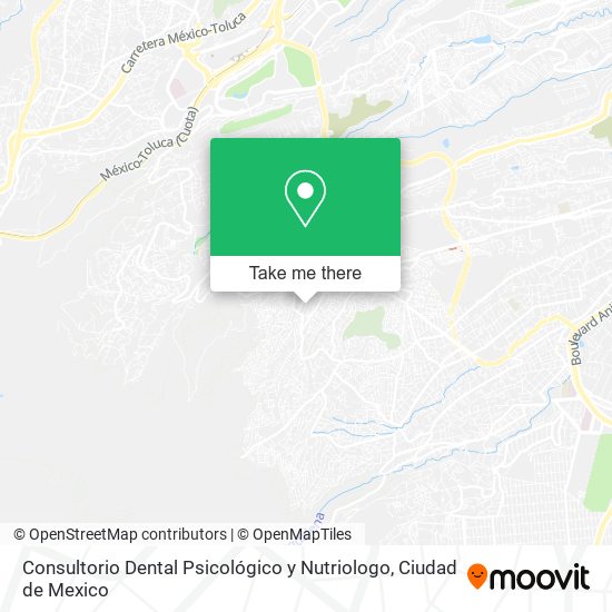 Consultorio Dental Psicológico y Nutriologo map