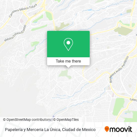 Mapa de Papelería y Mercería La Única