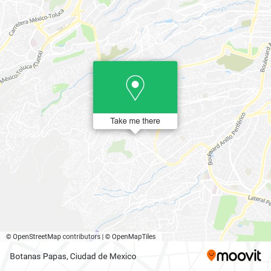 Mapa de Botanas Papas