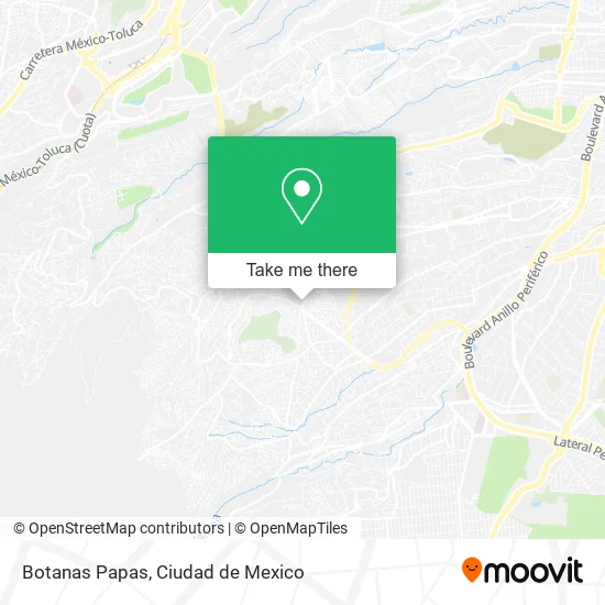 Botanas Papas map