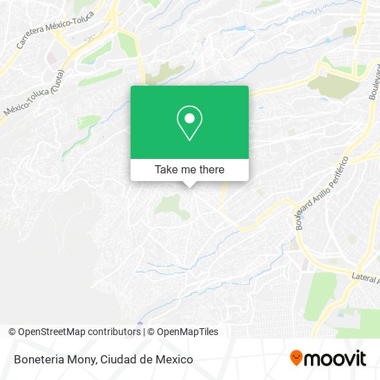 Mapa de Boneteria Mony