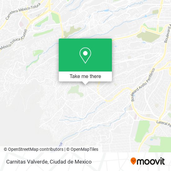 Mapa de Carnitas Valverde