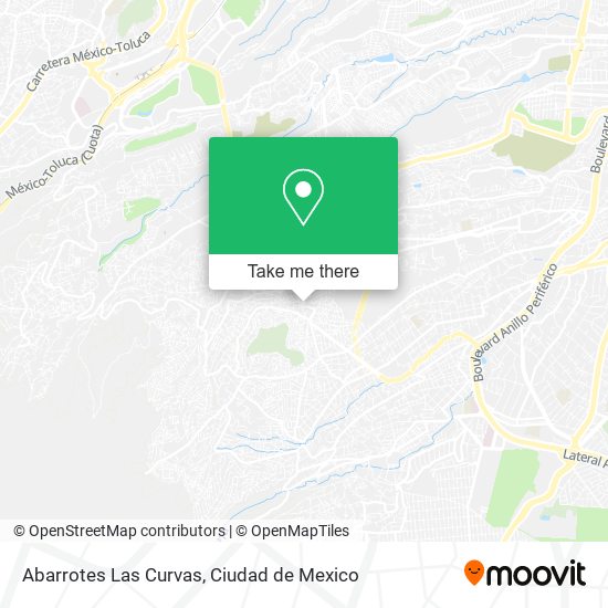 Abarrotes Las Curvas map