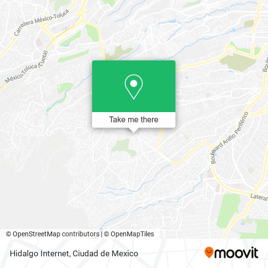 Mapa de Hidalgo Internet