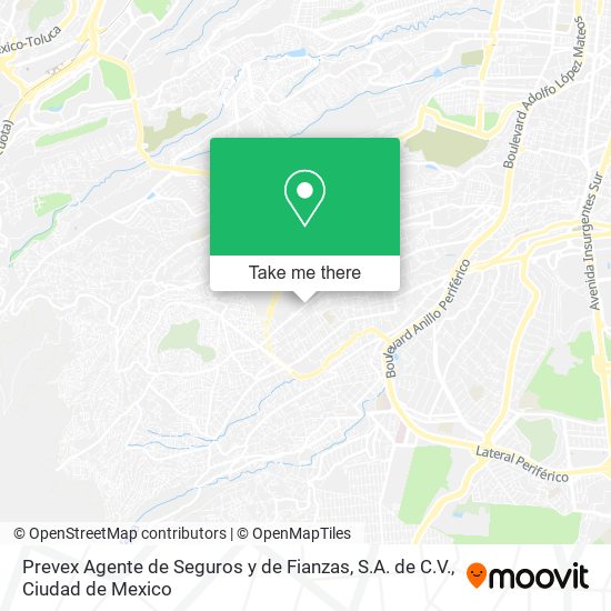 Prevex Agente de Seguros y de Fianzas, S.A. de C.V. map