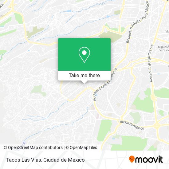 Mapa de Tacos Las Vias