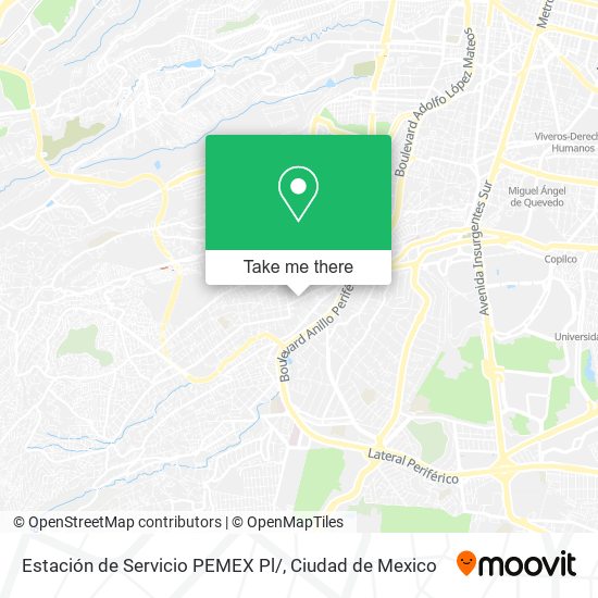 Estación de Servicio PEMEX Pl/ map