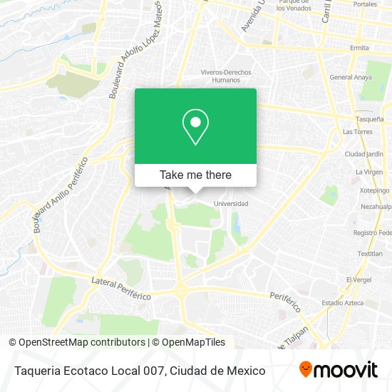 Mapa de Taqueria Ecotaco Local 007